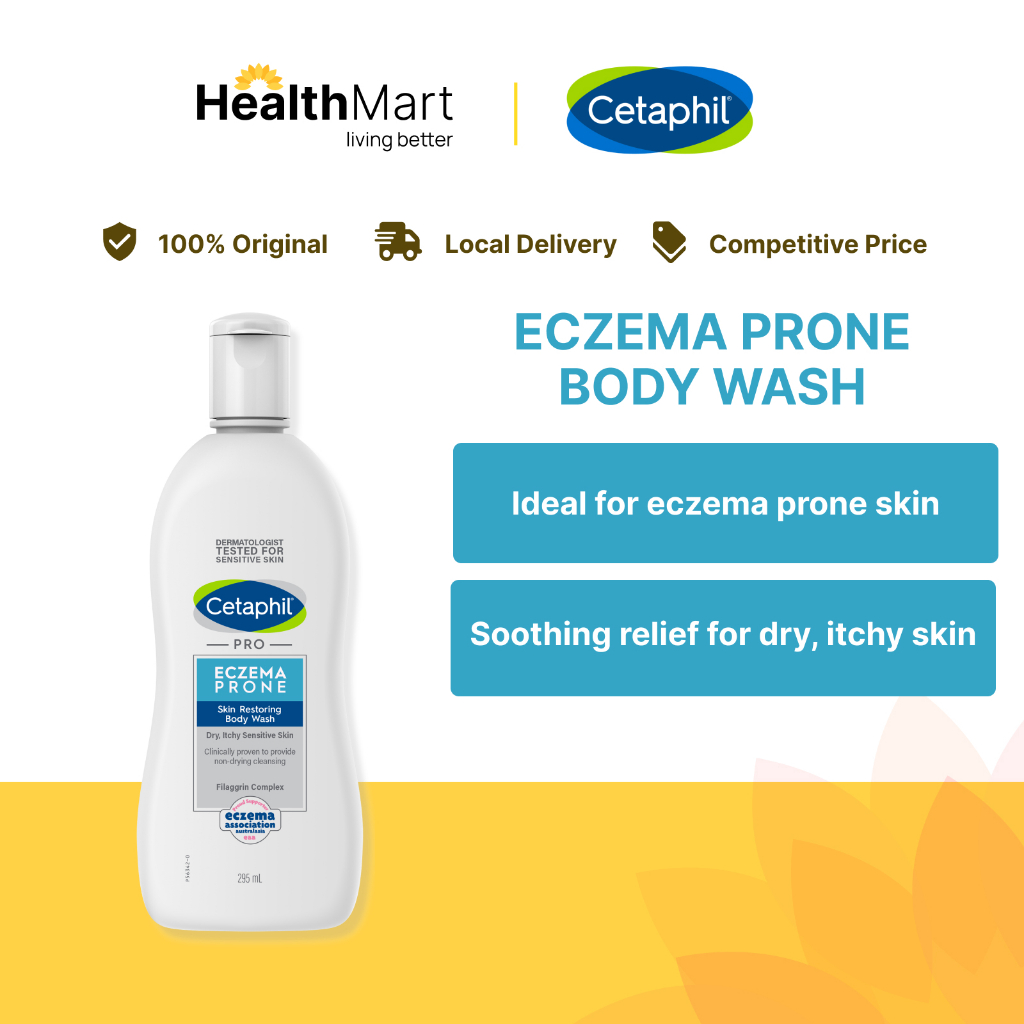 [SG] Cetaphil Pro Eczema Prone Skin Restoring Body Wash, 295ml | Lazada ...