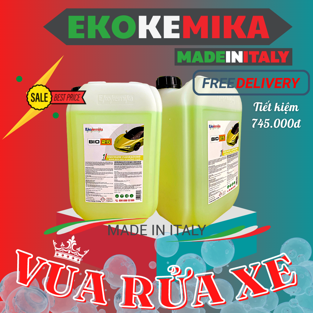 Dung Dịch Rửa Xe Không Chạm Ekokemika Bio 25