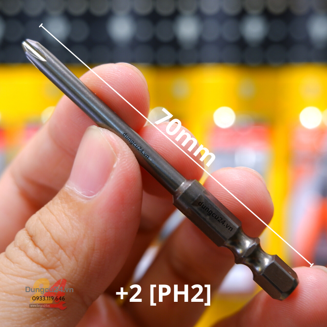 [made in japan] Mũi vít nhật OHMI chân ngắn máy mỹ +2 (PH2)/+1(PH1) (GIÁ 1 MŨI)
