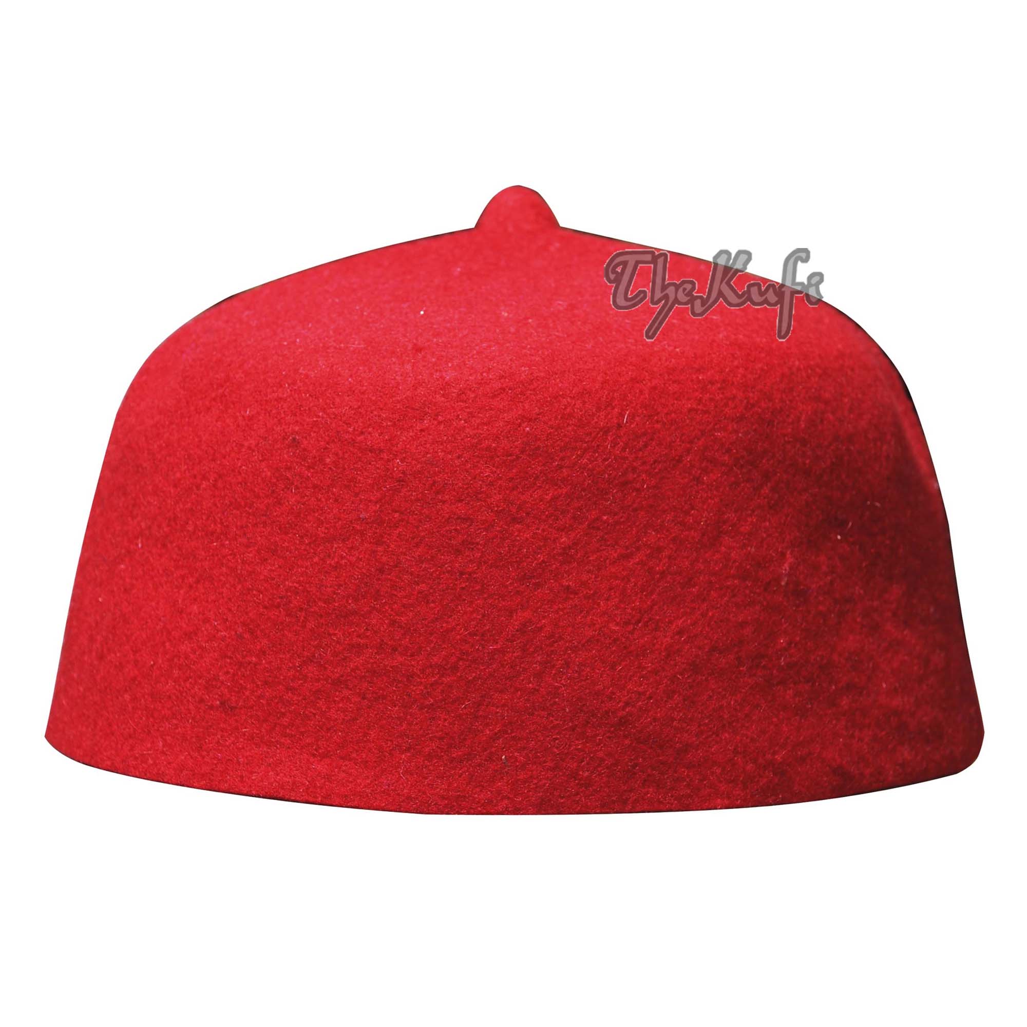 Peci Tarbus Wol Maroko Marun - TheKufi 