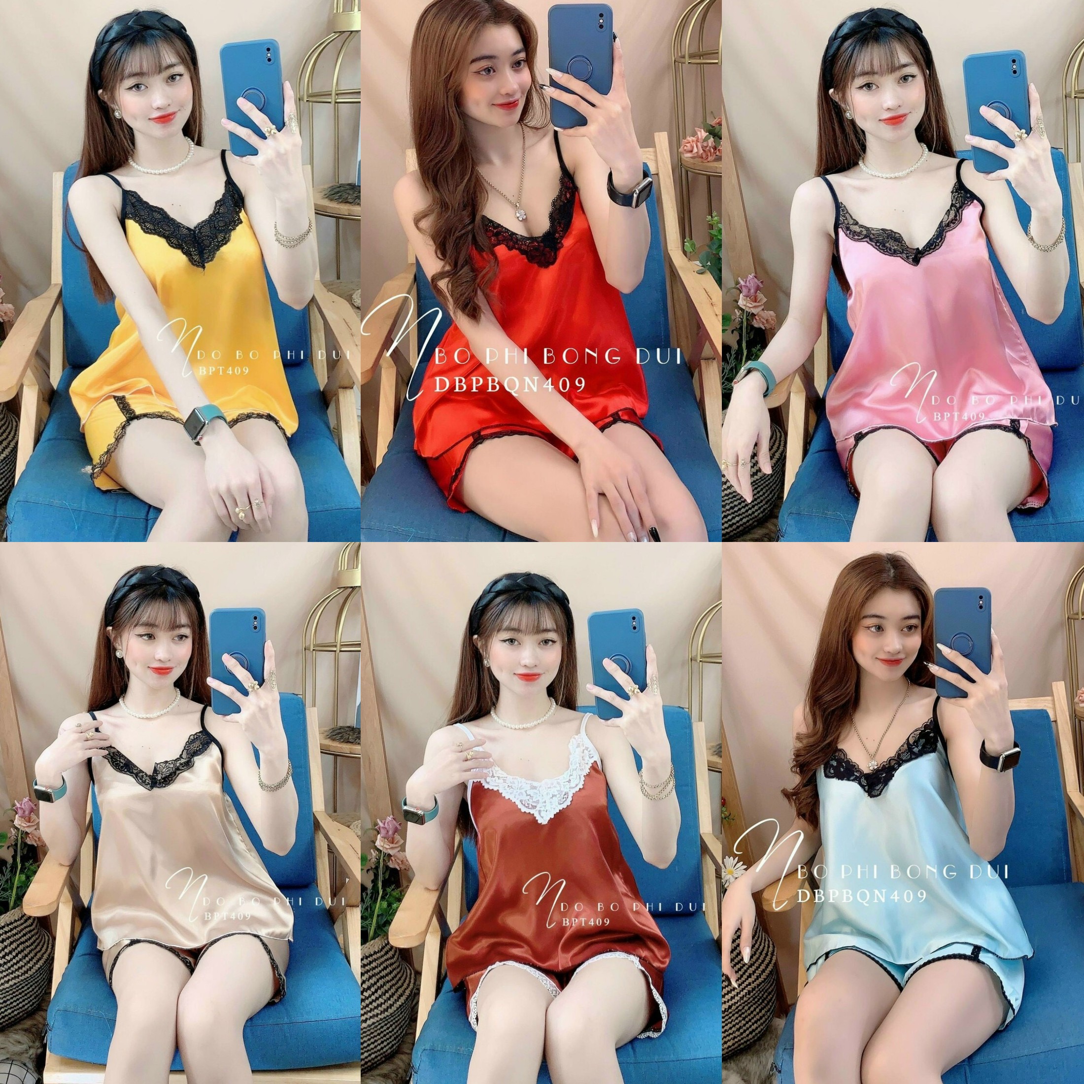 Đồ ngủ sexy nữ 2 dây PHI LỤA ? đồ bộ mặc nhà hai dây Set ngủ Chất PHI LỤA Mát Mềm Mại Gợi Cảm ( from dưới 58 kí )