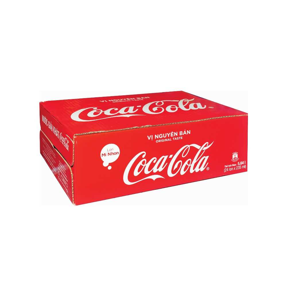 Thùng Coca - Co la 24 lon X 235ml - thùng nhỏ