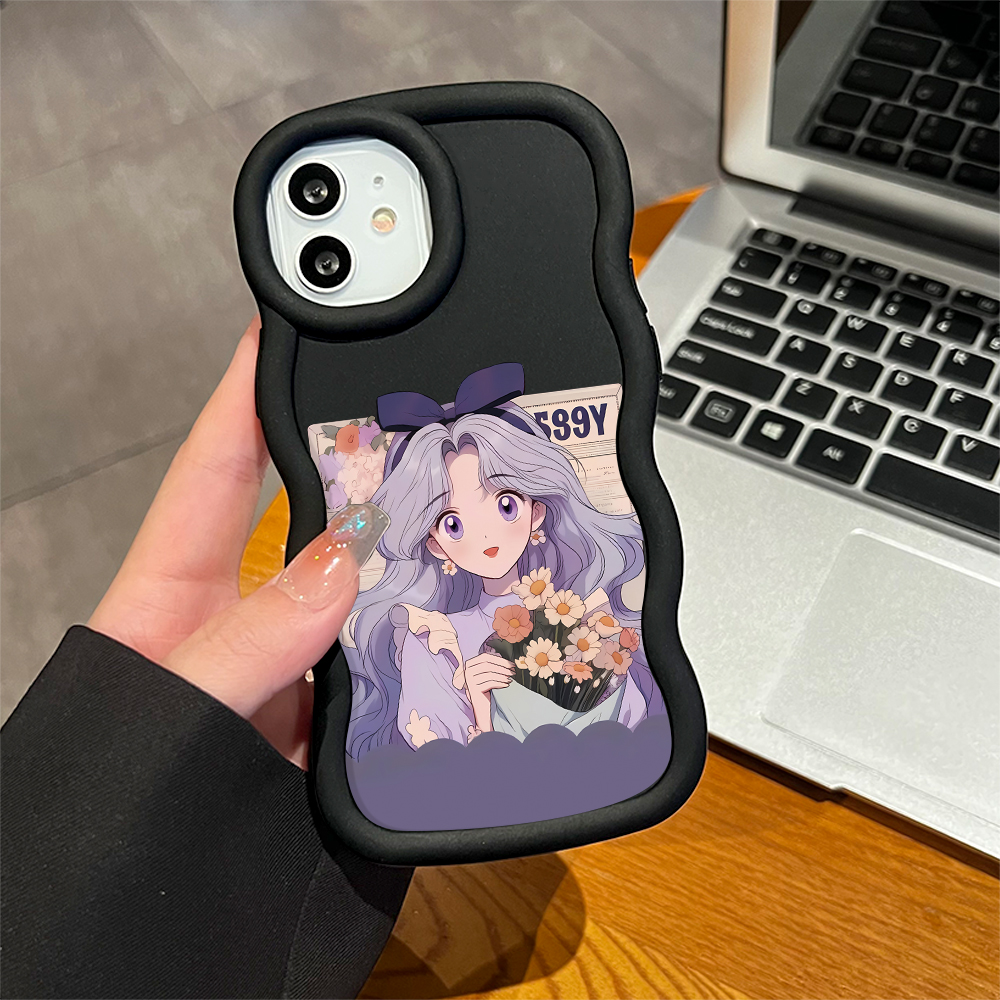 AMORVOR%20for%20Samsung%20J7%20Prime%20Back%20Cover%20Purple%20Flower%20Girl%20Pattern%20Luxury%20Phone%20Case%20Macaron%20Wave%20Soft%20Silicone%20Mobile%20Cover%20-%20Image%206