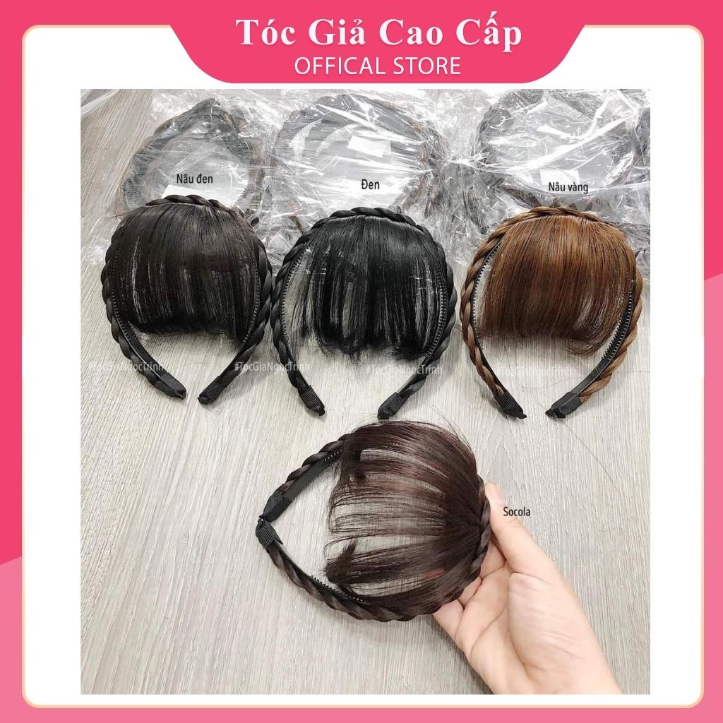 Tóc mái giả thưa kèm băng đô cài hàng cao cấp siêu đẹp. sợi tơ cao cấp