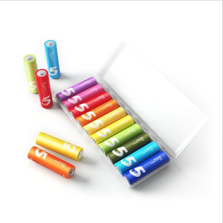 Pin Xiaomi Rainbow 5 (AA) và 7 (AAA) vỉ 10 viên
