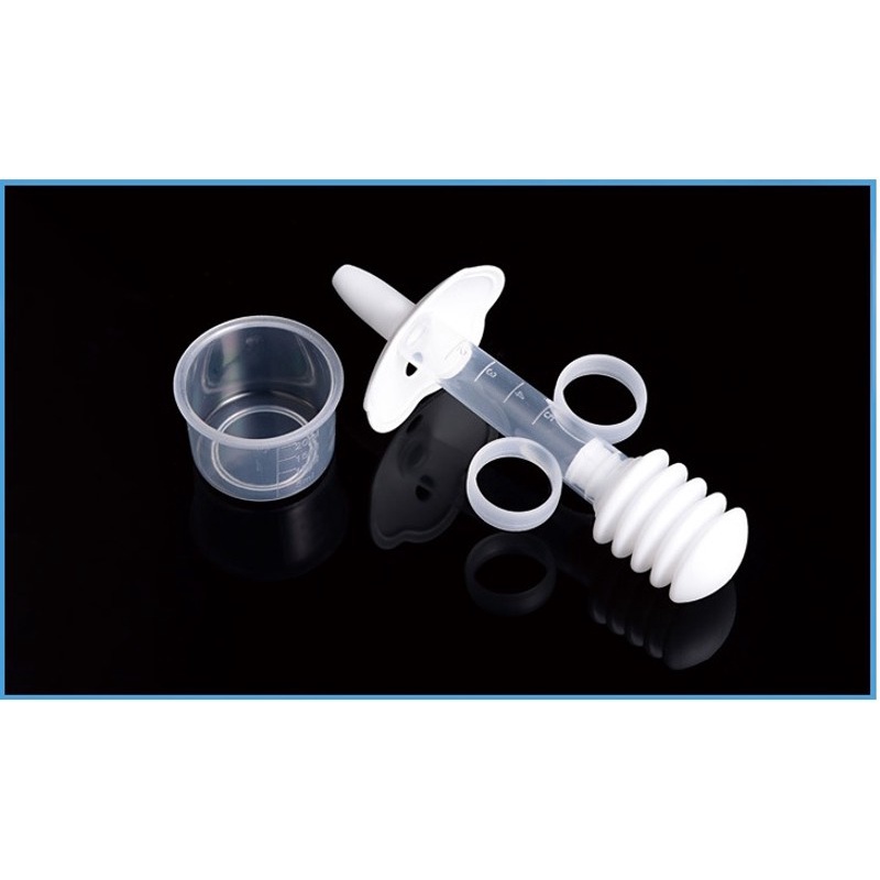 Xi lanh đầu silicon 2 vòi giúp bơm thuốc/sữa cho bé
