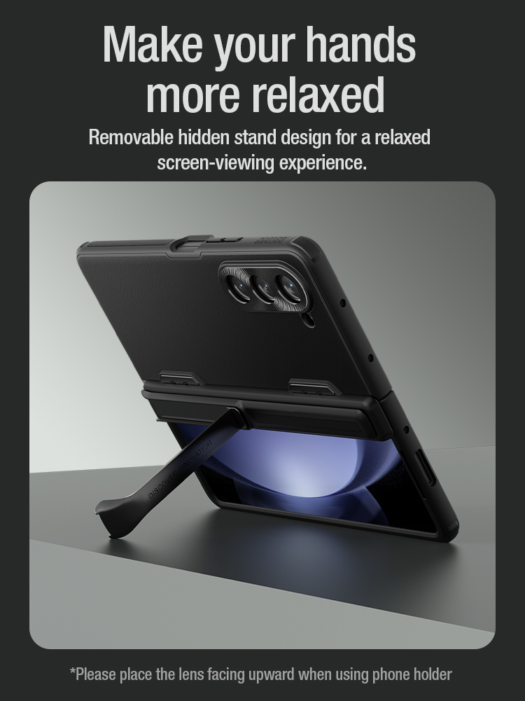 Nillkin Đối với Samsung Galaxy Z Fold 5 Điện thoại trường hợp Su Wing Folding Full Cover Camera Bảo vệ trường hợp đứng phiên bản Samsung Galaxy Z Fold 5 Vỏ bọc