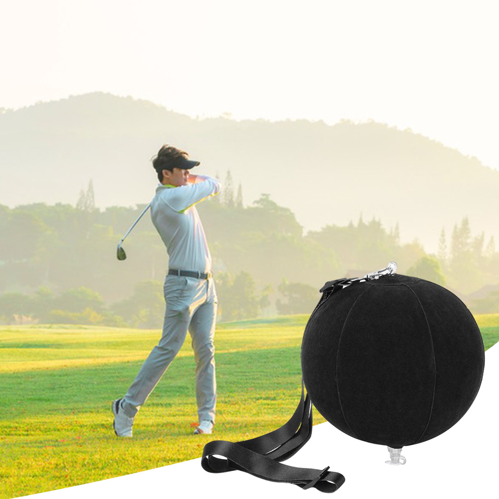 Golf Golf Training Inflatable Ball Improve Your Golf Swing with Inflatable Trainer Quick and Easy Posture Correction Practice Aid with Pump Perfect for Golfers of All Levels