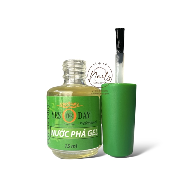 Phá gel nhanh Yesterday 15ml (Chai) phá sơn gel làm móng