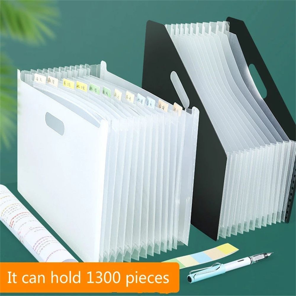 School Supplies Stationery A4 File Folder 13 Pockets Multi-layer Paper ...