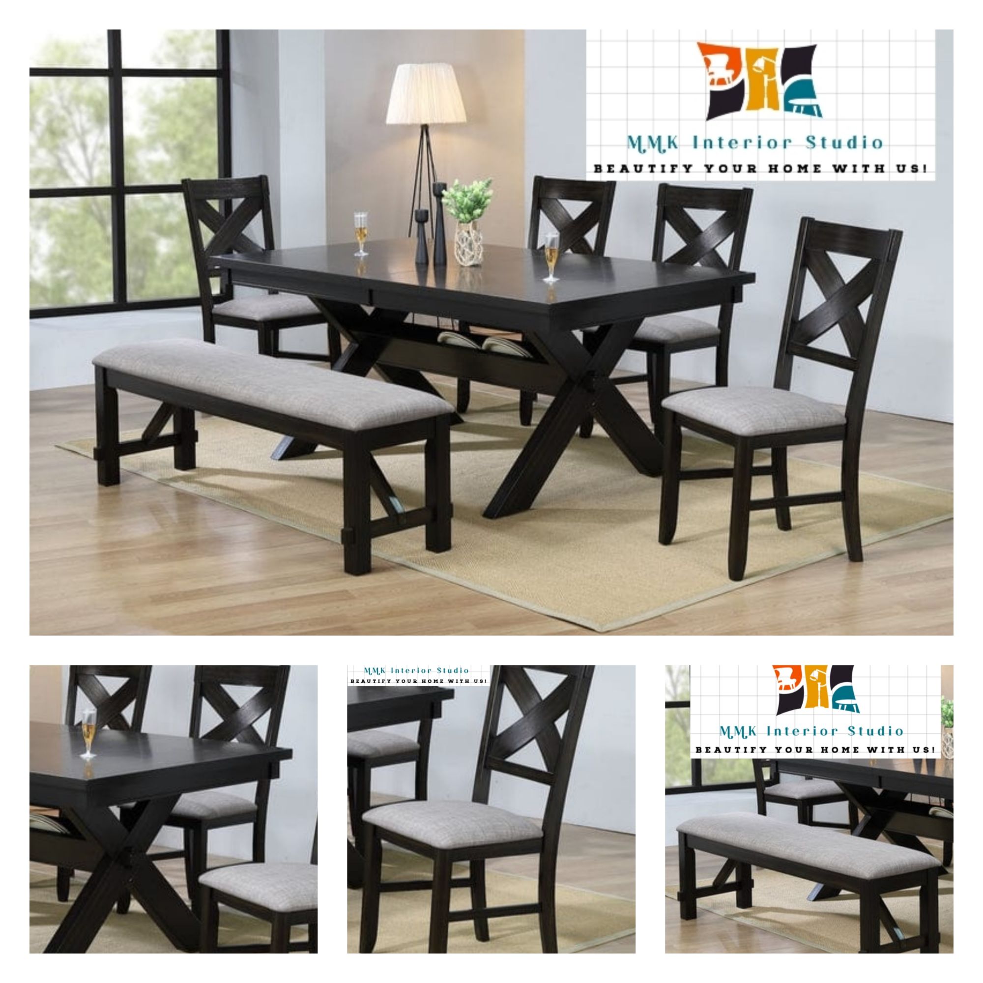 customized6 seater dining table set, Six seaters dinig table set, 6 person dining set, six person dining table set, 6 dining chairs with table, 6 Chairs with table, dining table + 6 chairs, Cross chairs with table, cross dining table set, 6 chairs set , t. 