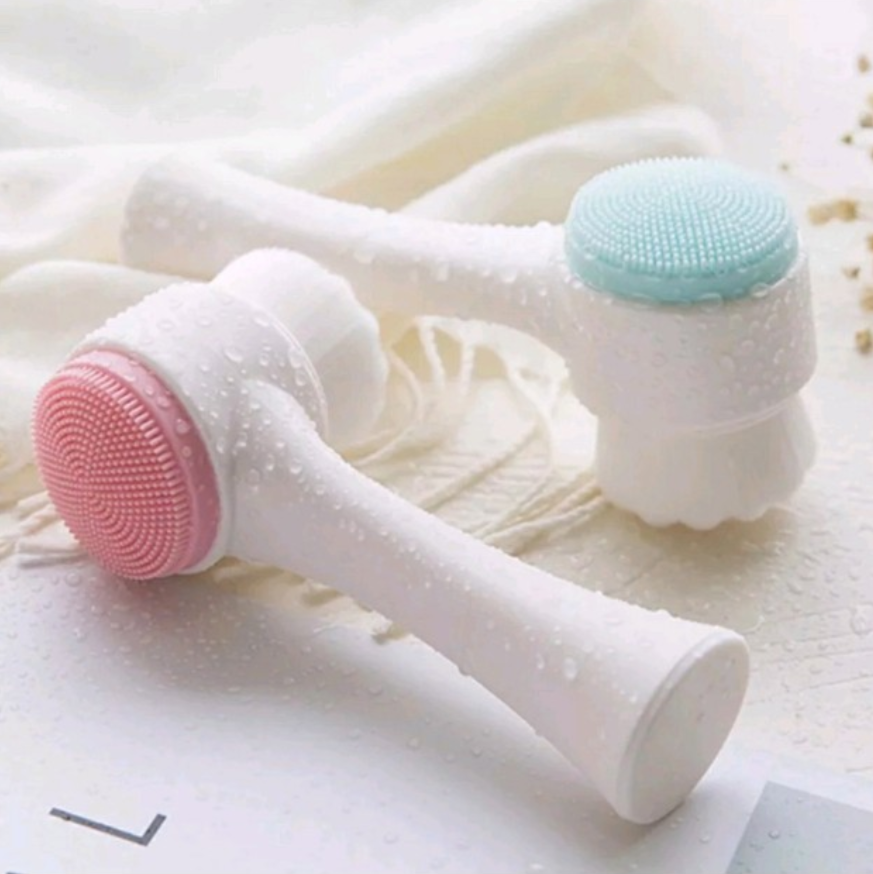 Cọ rửa mặt 2 đầu massage mềm mại