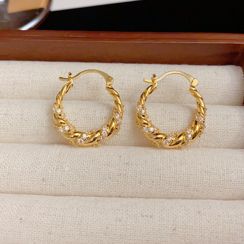 Elegant%20Delicate%20Simple%20Gold%20Hoop%20Earrings%20Crystal%20Zircon%20Twist%20Earrings%20for%20Women%20Accessories%20Trendy%20-%20Image%205