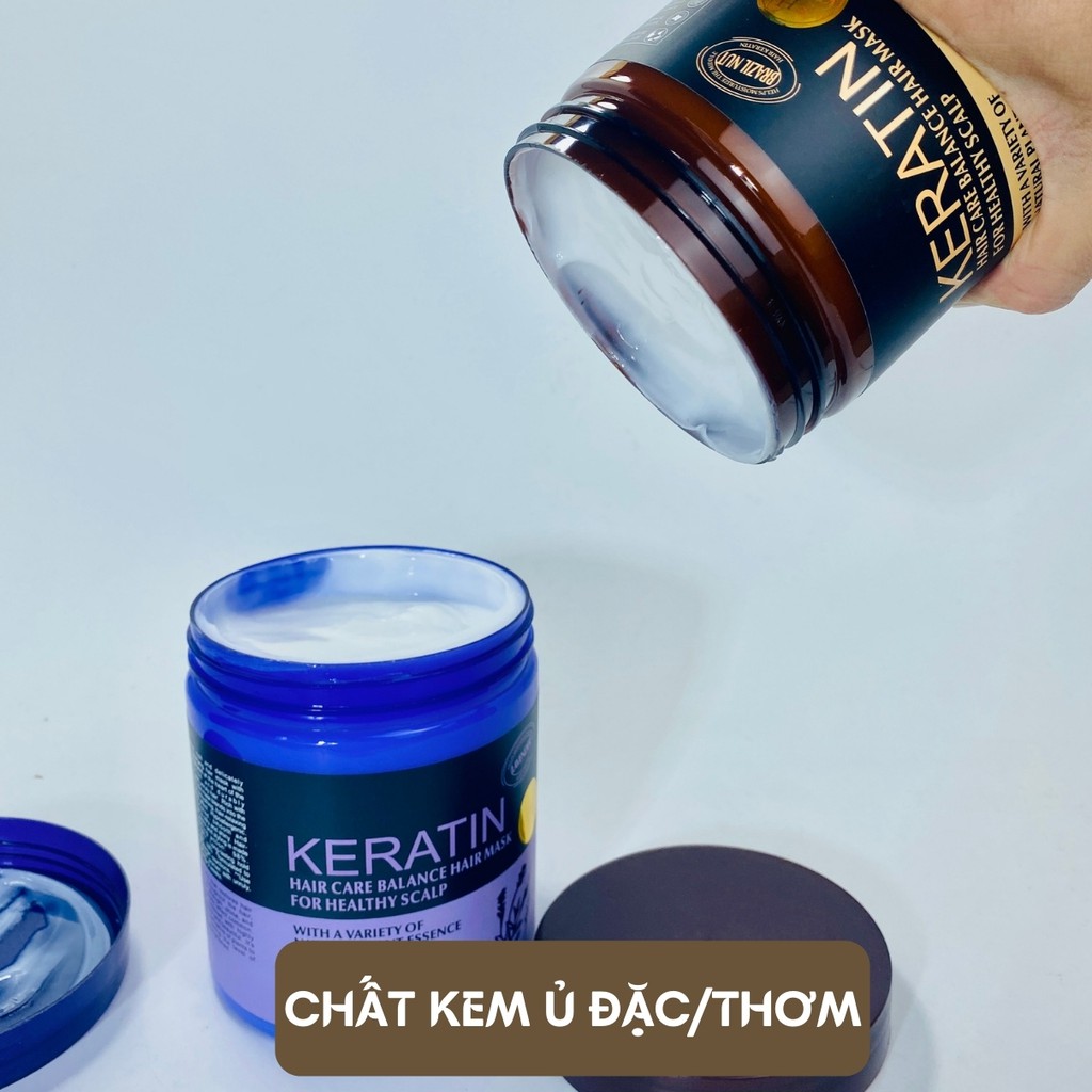 kem ủ tóc KERATIN collagen 1000ml (hủ nâu)