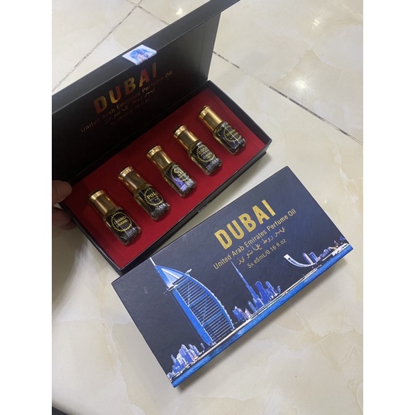 SET 5 CHAI TINH DẦU NƯỚC HOA DUBAI