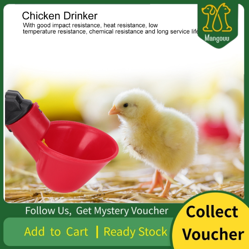 10Pcs Chicken Automatic Drinker Waterer Water Bowl Drinking Water Tool Cage Accessories Lazada