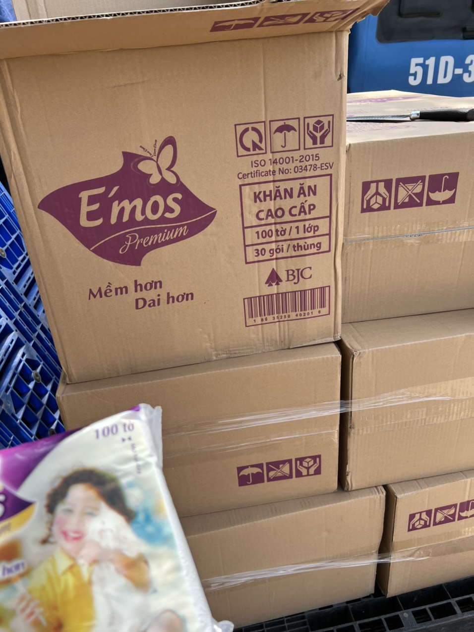 Khăn giấy đa năng Emos 2 lớp (1 gói/100 tờ)