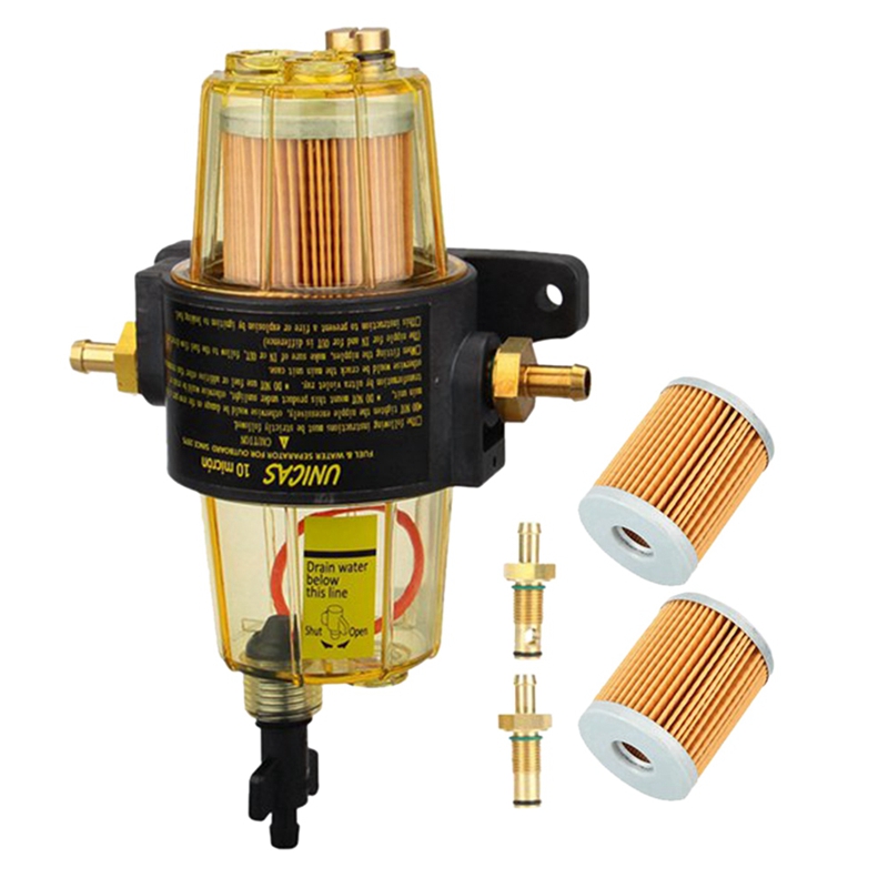 (C G K 3PCS UF-10K Fuel Filter Fuel Water Separator Assembly Fuel Filter Assembly for Tohatsu Mercury Outboard