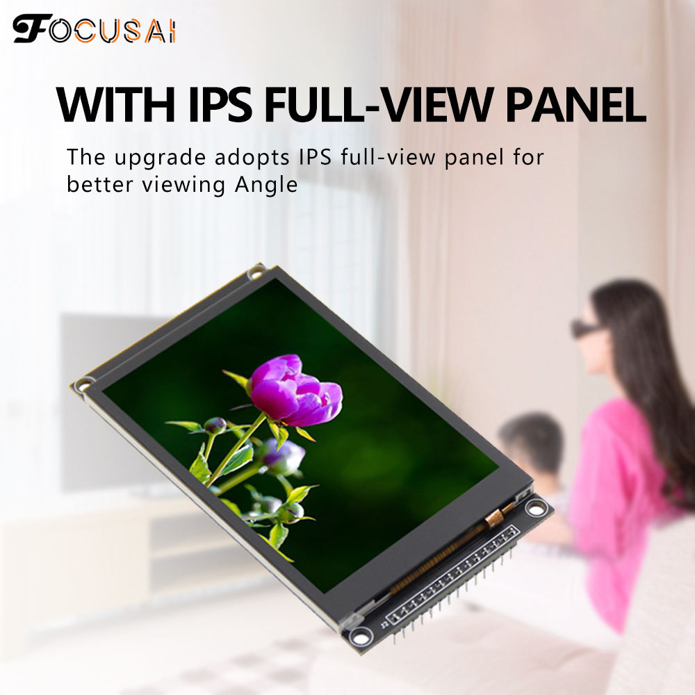 FocusAi LCD Screen Module 3.5inch TFT Display Module SPI Serial 240*320 HD Electronic Accessories Electronic Screen Driver Accessories