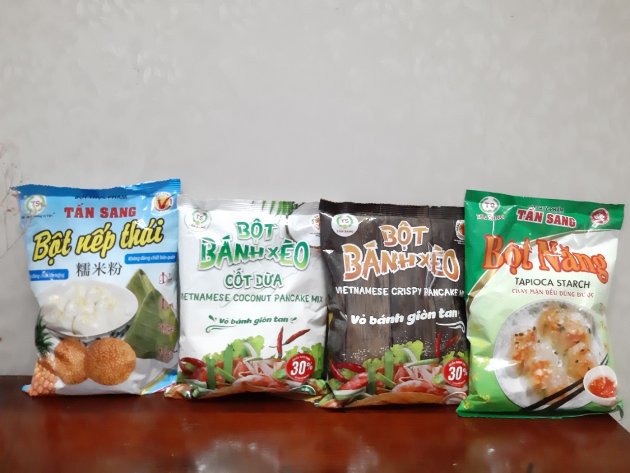 Bột bánh xèo Cốt Dừa thượng hạng Tấn Sang combo 2 gói
