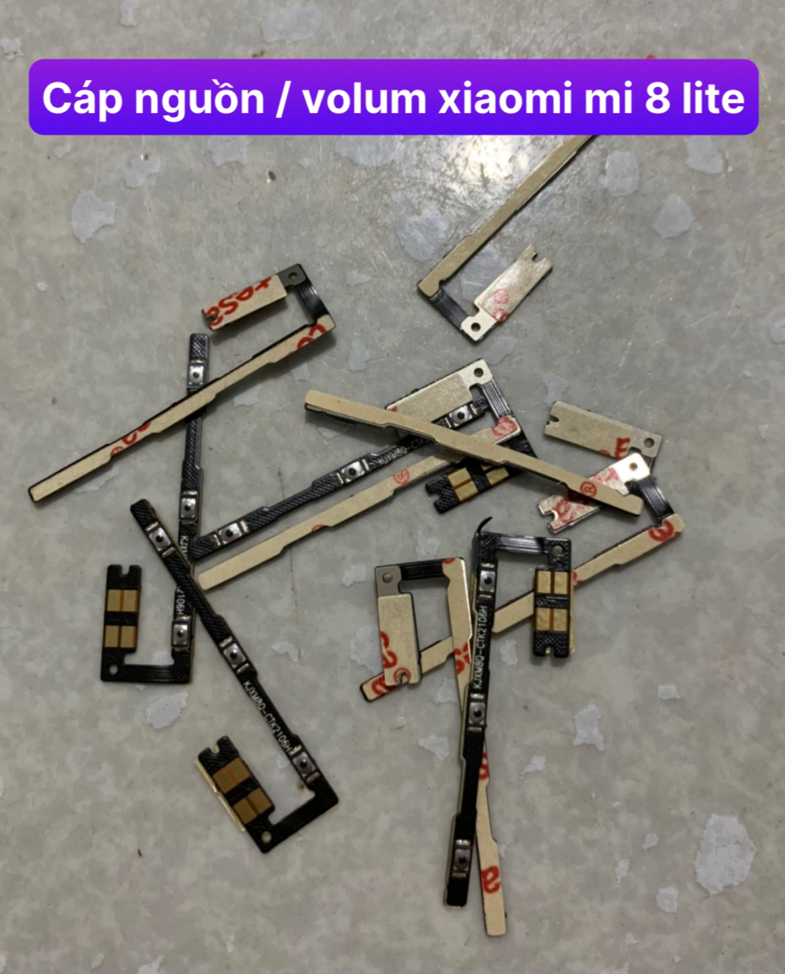 cáp nguồn liền âm lượng xiaomi Mi 8 lite