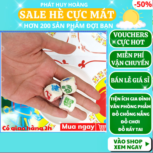 Bộ trò chơi bầu cua xúc xắc đá loại đẹp vui nhộn và giải trí, bầu cua tôm cá bằng đá, bầu cua cá cọp siêu thú vị, hột lắc bau cua đồ chơi 2022, bầu cua tôm cá gà nai, đồ chơi tết cực hay, boardgame viet nam, Phát Huy Hoàng