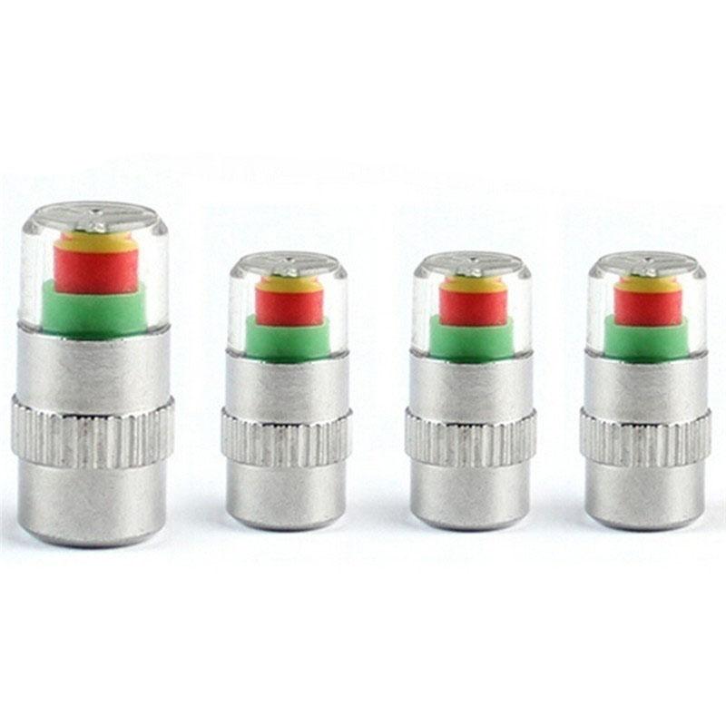 รีวิว 4Pcs/Set Car Tire Valve Cap Tire Pressure Table Tire Gauge Tire