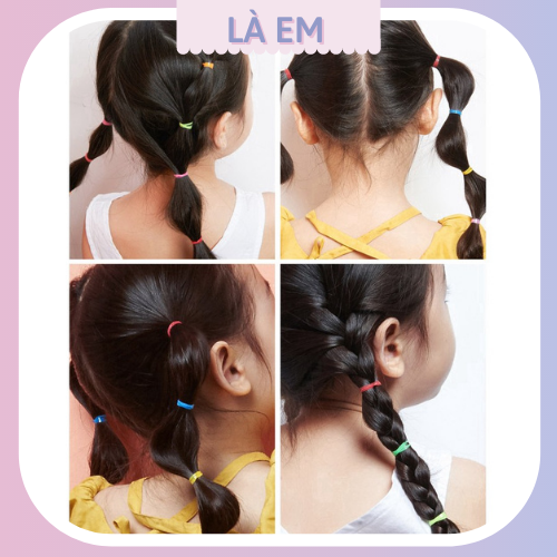 Dây thun cột tóc,Thun cột tóc,màu kẹo ngọt cho bé yêu (ảnh shop tự chụp)