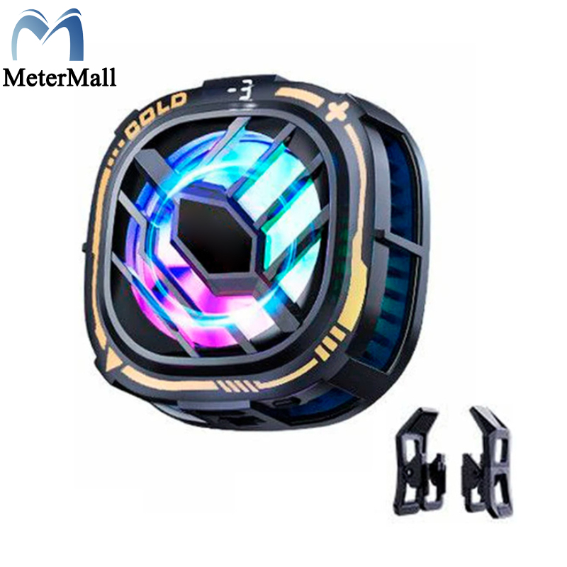 X76 Magnetic Mobile Phone Cooler Fast Cooling Phone Cooler Portable Phone Semiconductor Radiator Mobile Gaming Video Streaming Phone Fan Portable Quieter Cooling Fan
