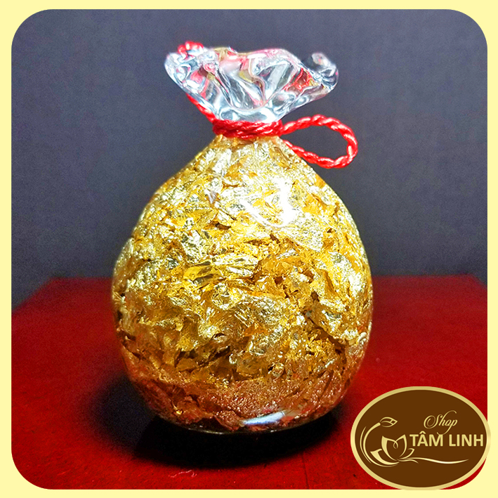 TÚI TIỀN VÀNG PHONG THỦY CAO 10CM