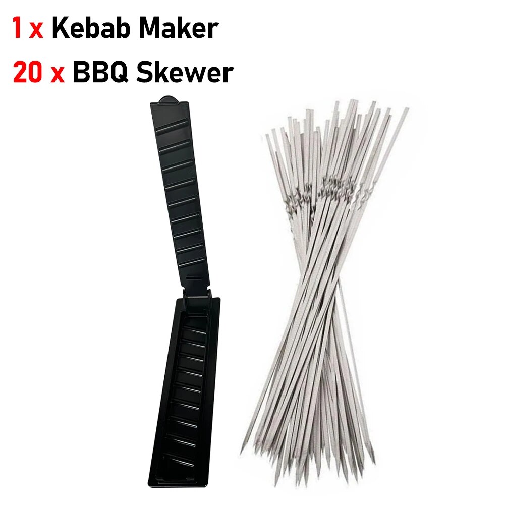 New Single Row Kebab Maker Bbq Meat Skewer Machine Kebab Press Maker  Reusable Plastic Bbq Skewer Maker Kebab Preparation BBQ Too - AliExpress