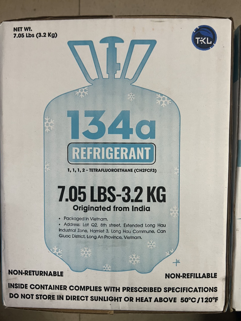 [HCM][Có sẵn] Gas lạnh R134 BESTGAS Bình 3.2kg