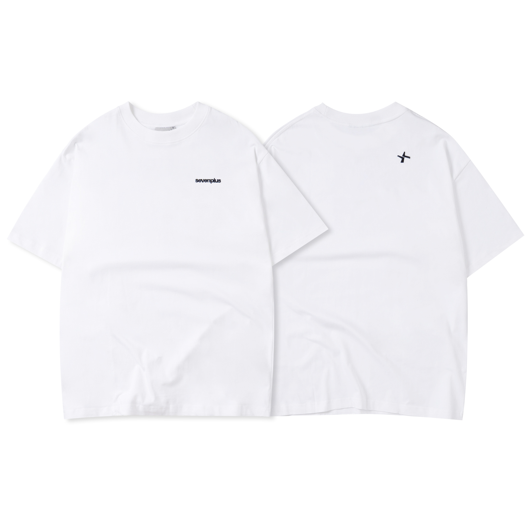 Áo thun basic form rộng logo thêu SEVENPLUS / SP-T03