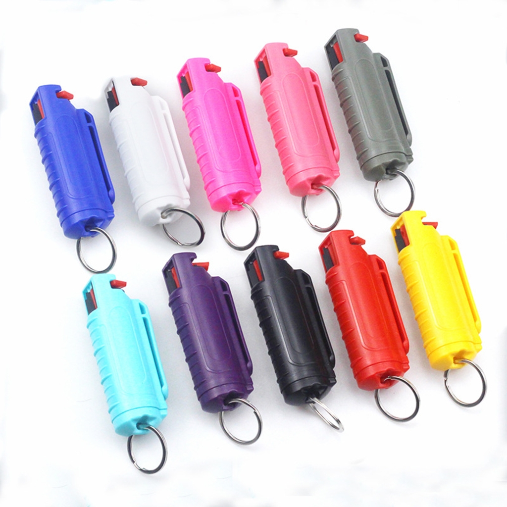 Press Type Spray Keychain Portable Refillable Small Spray Bottles Keychain for Pepper Water, Perfumes Easy to Carry