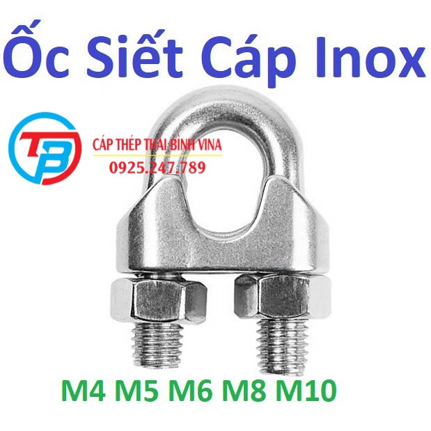 Ốc siết cáp, khoá cáp inox 304 capthepgiasi