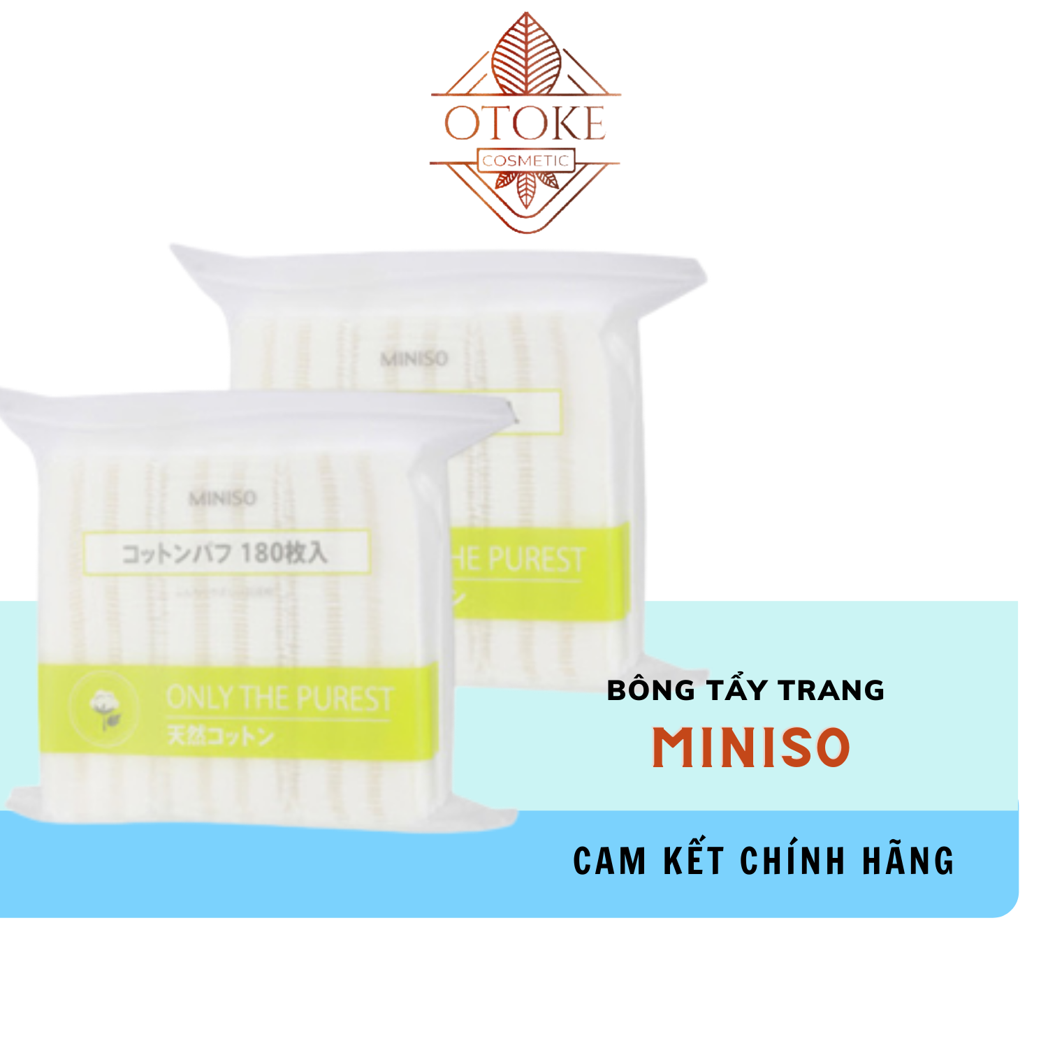 Bông Tẩy Trang Miniso 180 Miếng