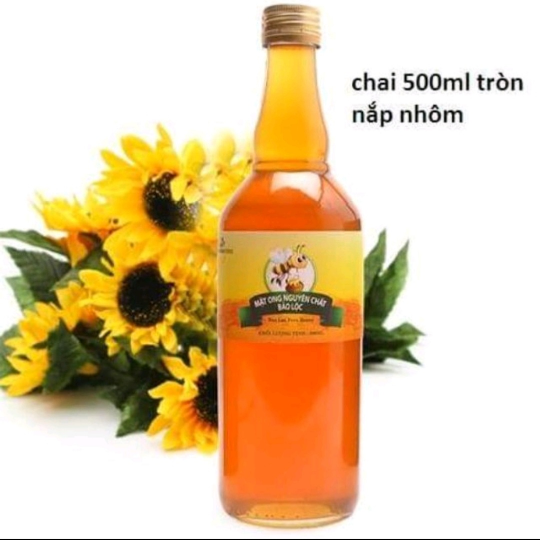Vỏ chai thủy tinh thânTròn 500ml
