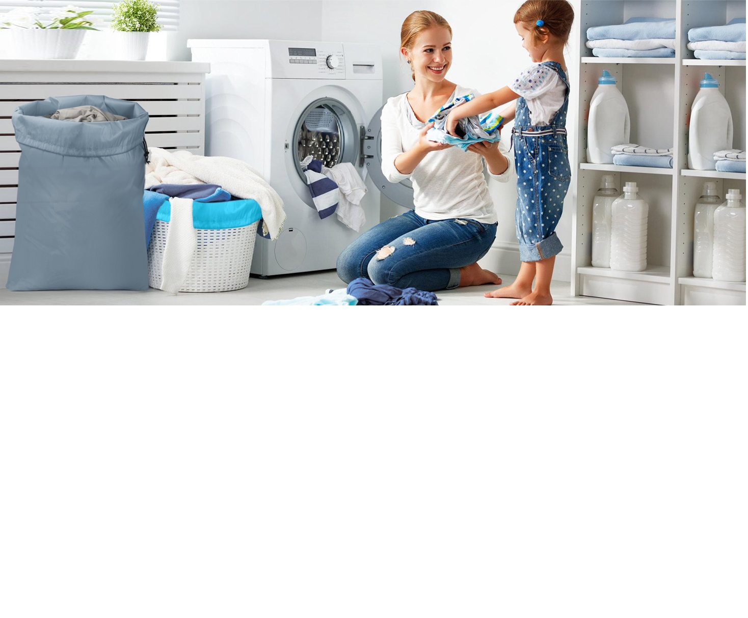 Wash Me Travel Laundry Bag, Machine Washable Dirty Clothes Organizer, Large Enough to Hold 4 Loads of Laundry, Easy Fit a Laundry Hamper or Basket XL. 