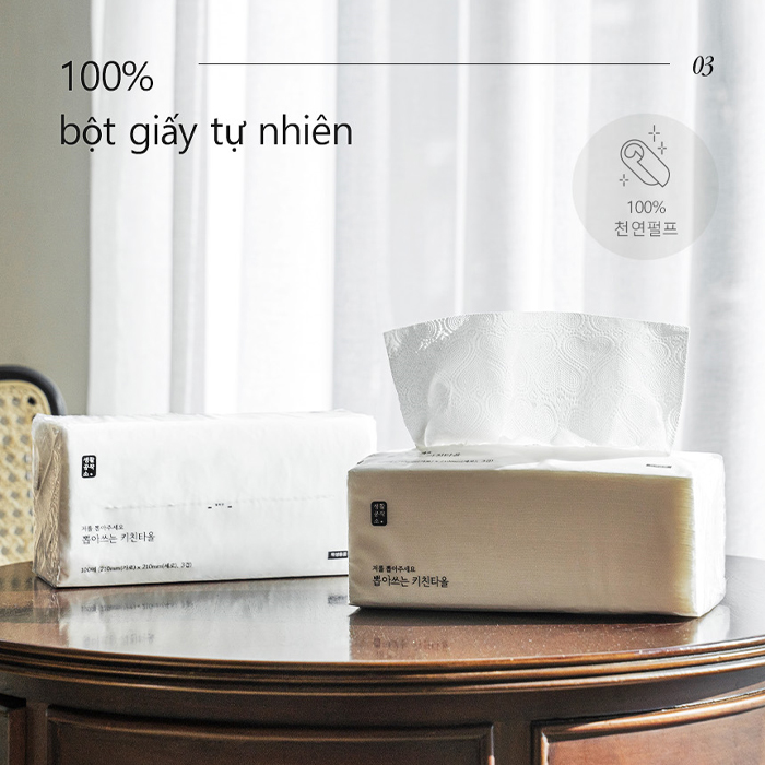 [K2V Shop] Combo 3 Gói Khăn Giấy Rút Lau Bếp Saengong