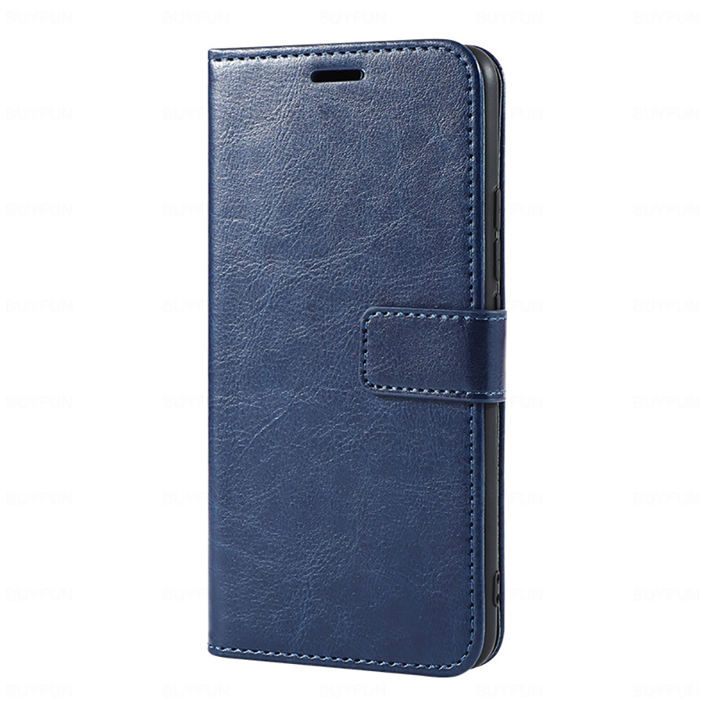 For Xiaomi Redmi 14C 4G/Poco C75 Crazy Horse Leather Case for 6.88 inches xiaomi redmi 14c MI 14C 4G/poco C75 c75 Full Pack Glossy Luxury Leather Protective Cover Anti-Drop Phone Case. 