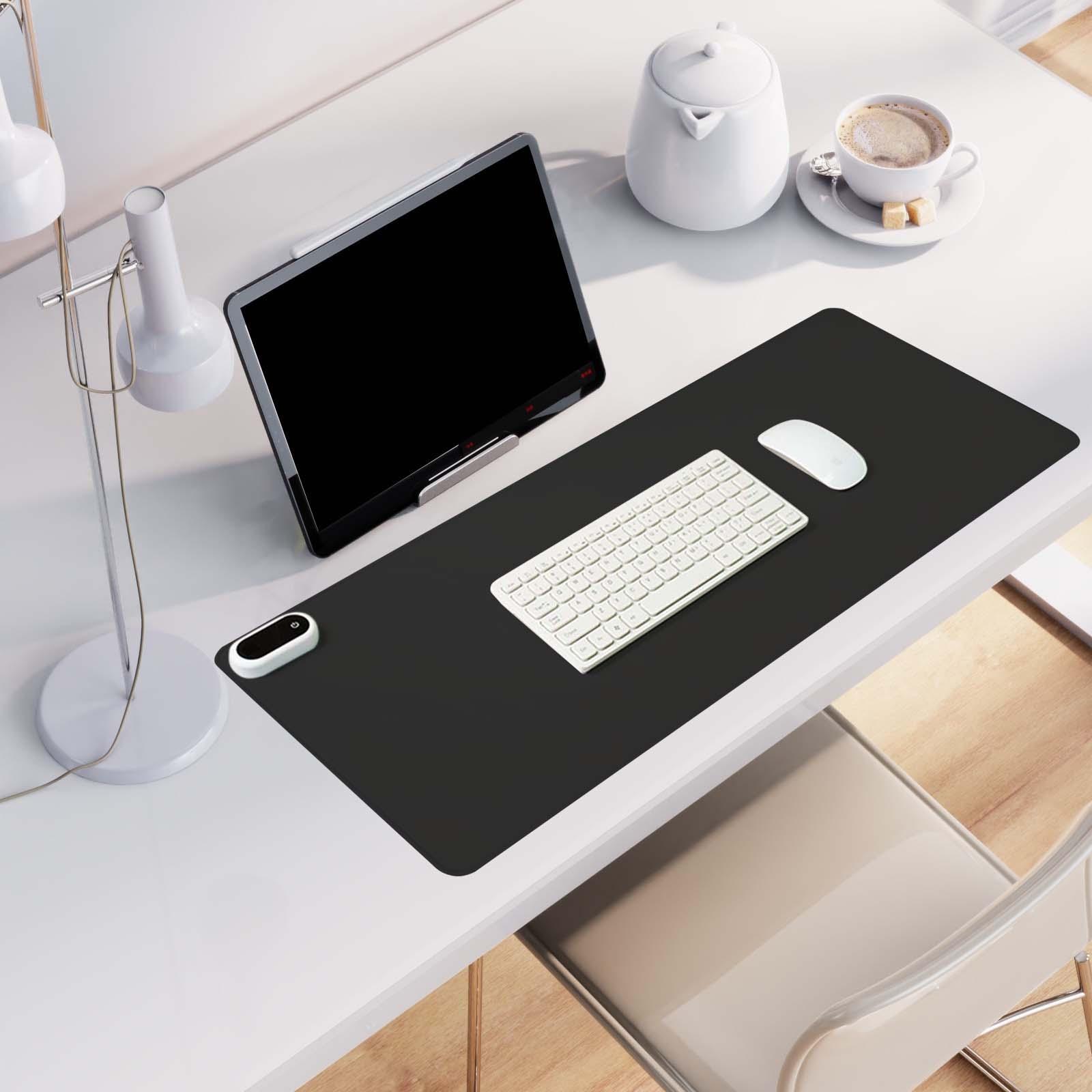 Baoblaze Heated Mouse Pad Multipurpose Mouse Pad Portable Gaming Mouse Mat PU Leather Hand Warmer for Computer for Home Desktop Household