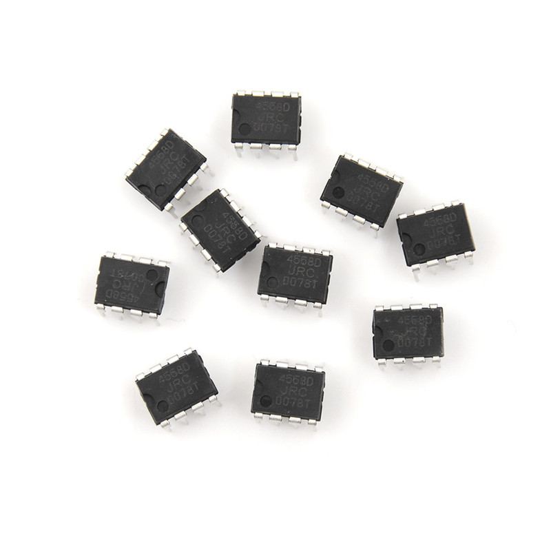 GY 20PCS IC JRC4558D 4558D DIP8 OP AMP DIP8