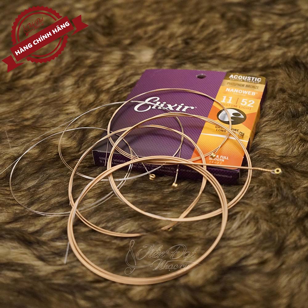 Dây Đàn Guitar Acoustic Elixir Cao Cấp | Chất Âm Đỉnh | ELIXR 10-16002, ELIXIR 11-16027, ELIXIR 12-16052