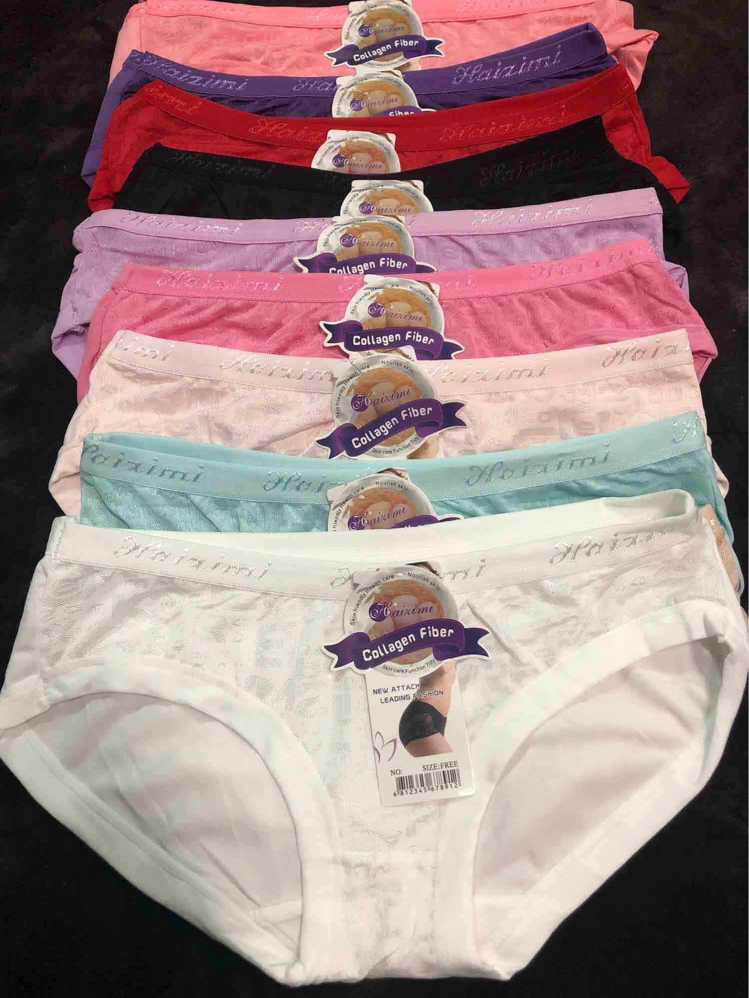 Combo 10 quần lót nữ cotton gấm , size 30-52kg