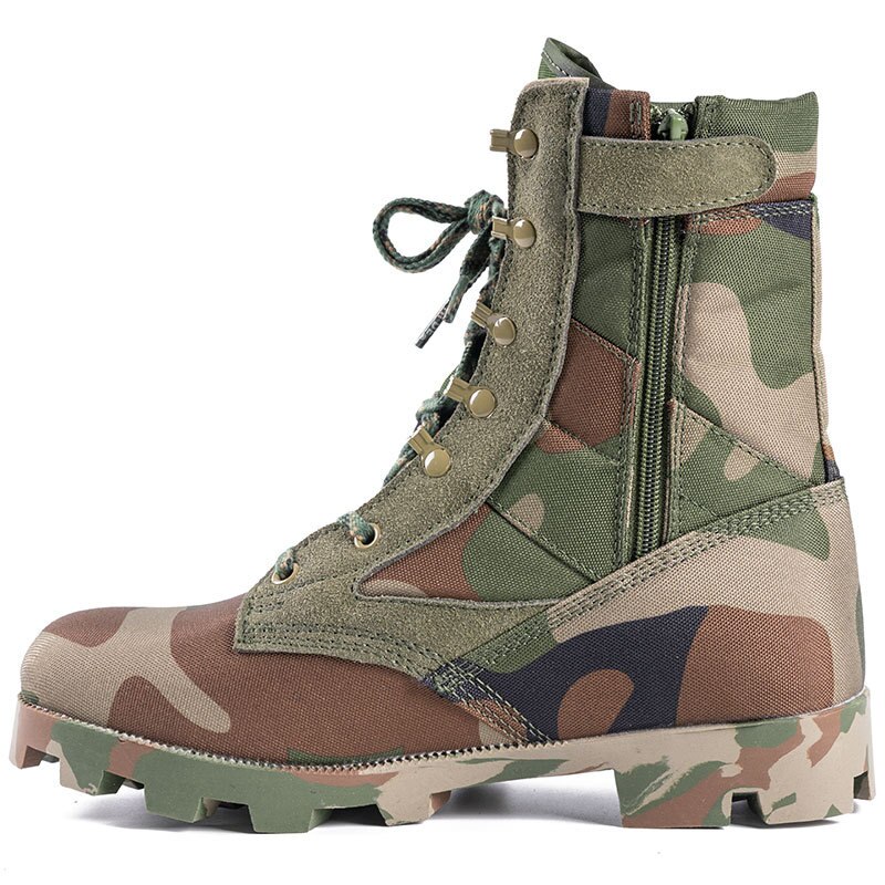 New Men Military Boots Outdoor Hiking Climbing Shoes High Tops Non-Slip Wear-Resisting Mens Camo Combat Miliary Tactical Boots