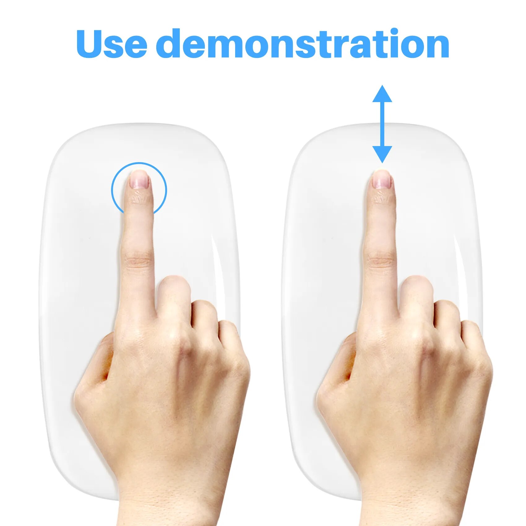 Bluetooth Wireless Magic Mouse Silent Rechargeable Computer Mouse Slim Ergonomic PC Mice For Macbook nksh-076