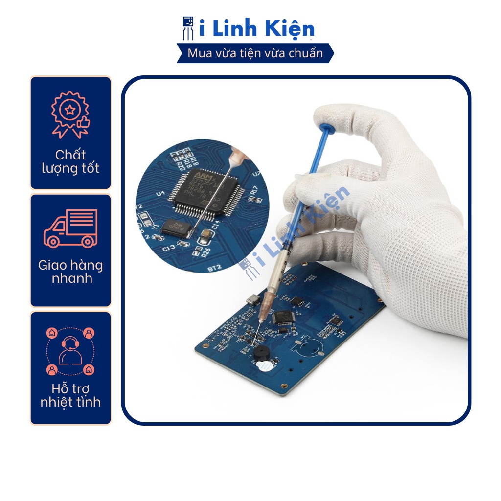 Keo dẫn điện dán hàn mạch bạc 0.5ml 0.2ml hàn dán mạch điện
