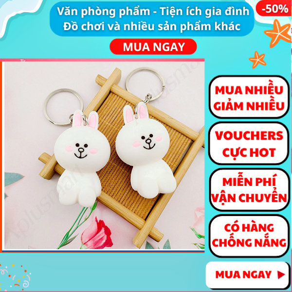 Combo 2 Móc khóa thỏ Cony cao 5cm ✓Mẫu 2 ✓ móc khóa cute ✓ móc khóa xe dễ thương ✓ móc khóa anime chất lượng cao ✓ móc chìa khóa xe, túi sách, balo đều hợp✓móc khóa cặp đi học ✓ Aplusmart