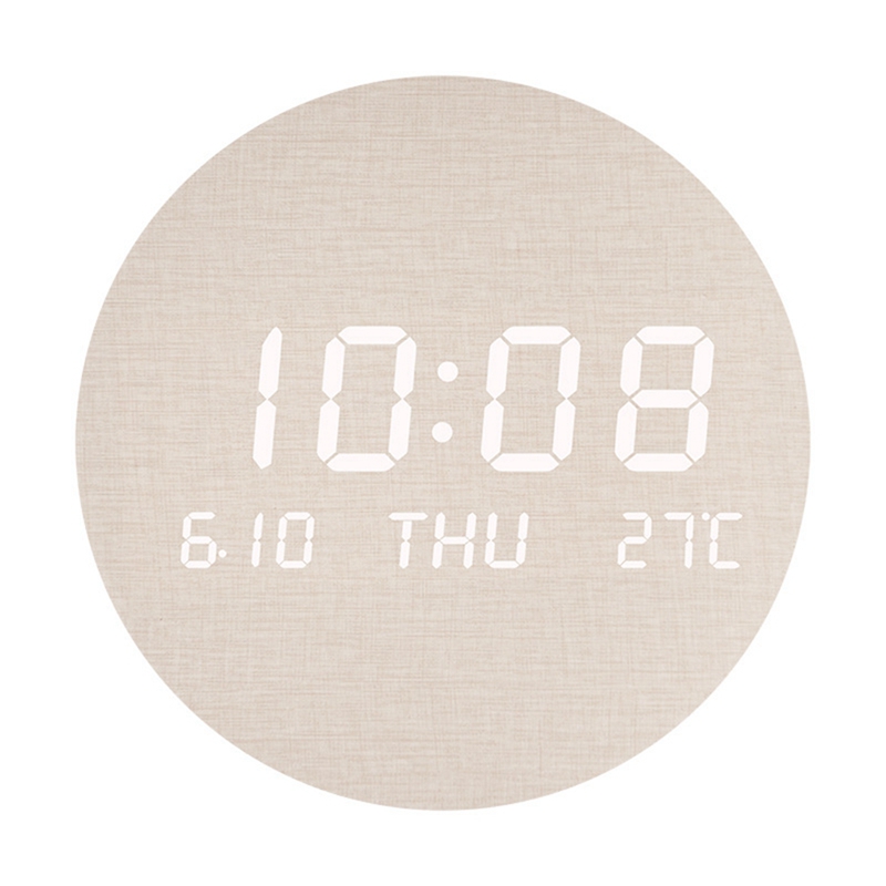 -LED Wall Clock Portable Clock Living Room Home Bedroom Mute Clock Scandinavian Style Fashion Wall Clock