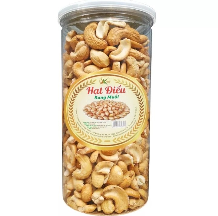 HẠT ĐIỀU SẠCH VỎ RANG MUỐI 500g